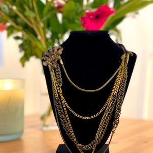 Goth Bohemian Layer Chain Necklace